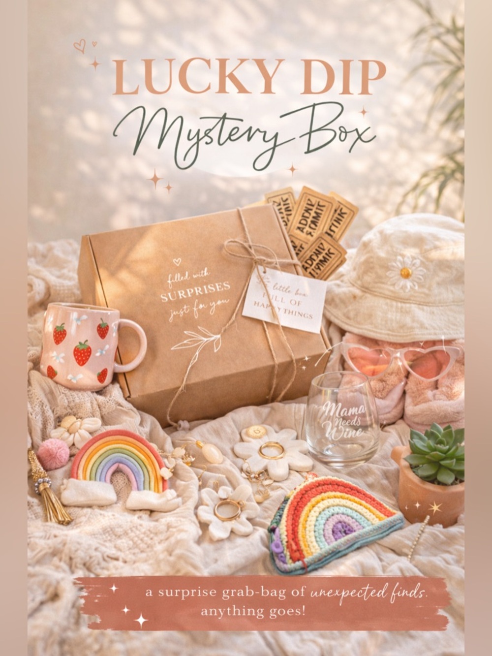 10+ items! Lucky Dip Mystery Box Surprise Grab Bag Accessories Miscellaneous